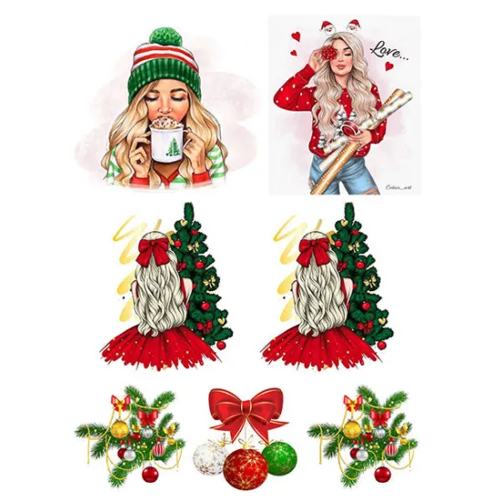 Imagine comestibila "Colaj de Craciun"