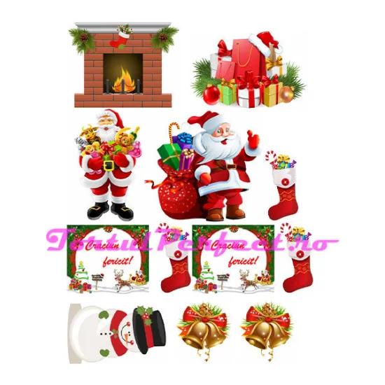 Imagine comestibila "Colaj de Craciun"