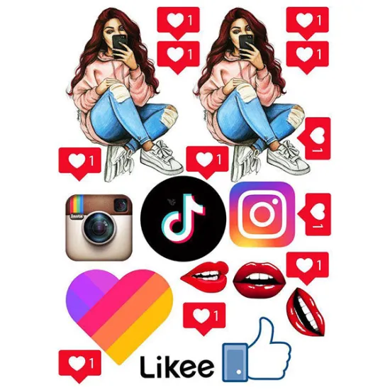 Imagine comestibila "Colaj Fete"