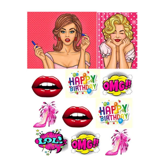 Imagine comestibila "Colaj Fete"