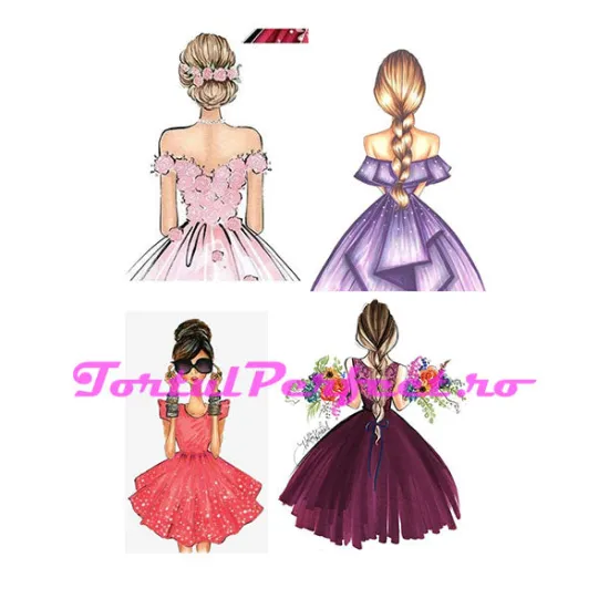 Imagine comestibila "Colaj Fete"