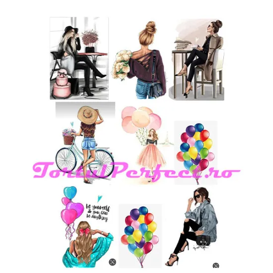 Imagine comestibila "Colaj Fete"