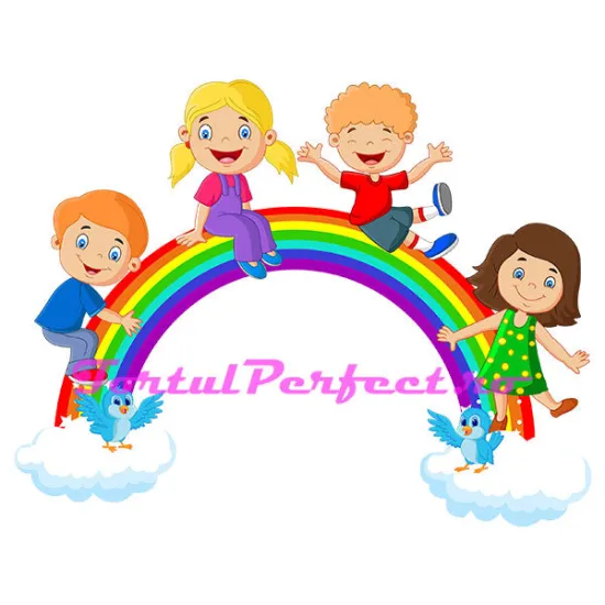 Imagine comestibila "Curcubeu"