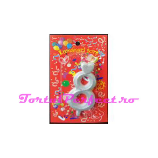"8" Lumanare tort
