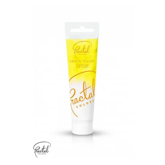 Colorant gel galben lamaie Lemon Yellow, Fractal 30g
