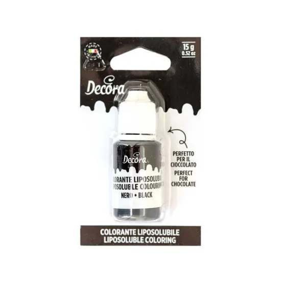 Colorant negru liposolubil, 15g Decora