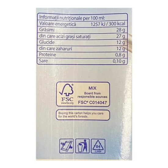 Crema decor vegetala Creme Patisserie, 1 L