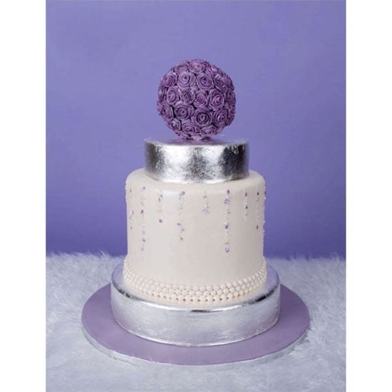 Foita de argint alimentar 8x8cm - 1 buc