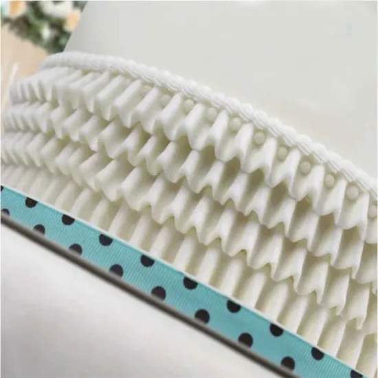Forma din silicon, Bordura tort volanase
