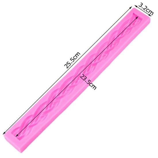 Forma din silicon, model Funie impletita