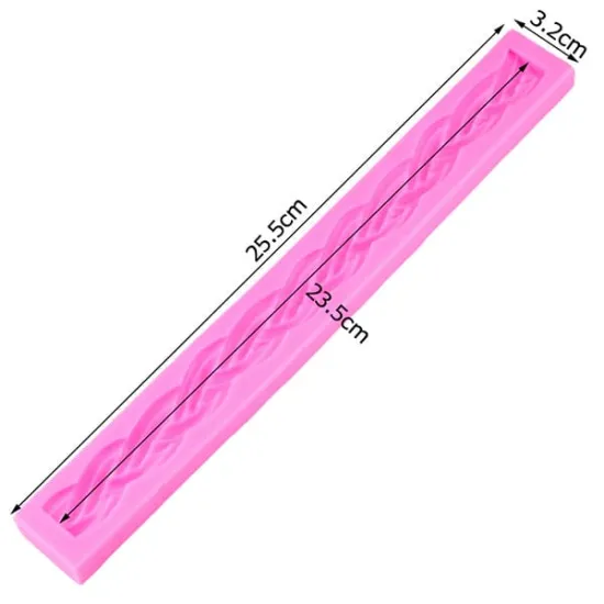 Forma din silicon, model Funie impletita