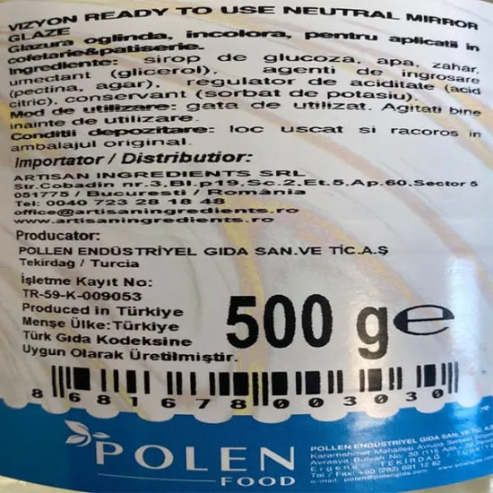 Glazura, gel neutru Vizyon 500g