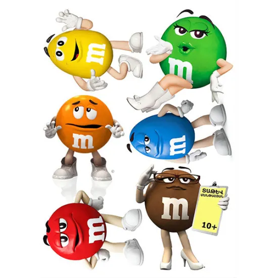Imagine comestibila "Bomboane M&M"
