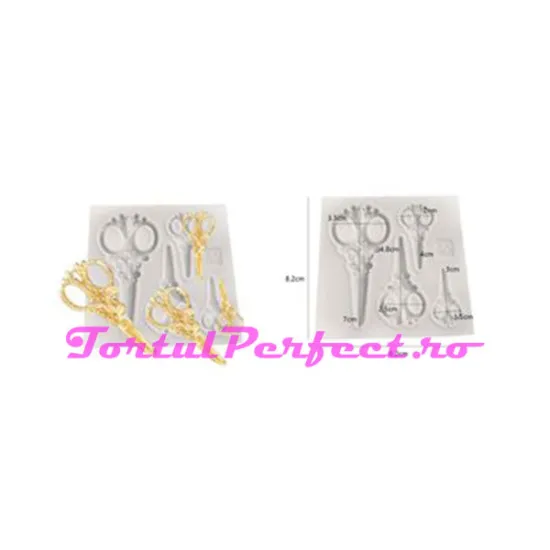 Mulaj din silicon pentru Botez, foarfece