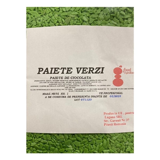 Paiete de ciocolata verde, 1 kg