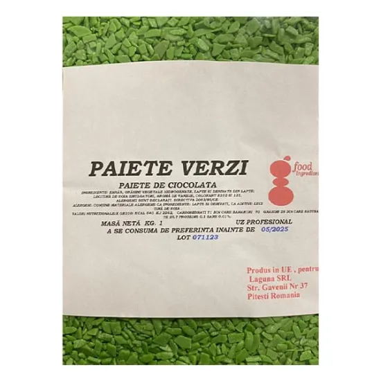Paiete de ciocolata verde, 1 kg