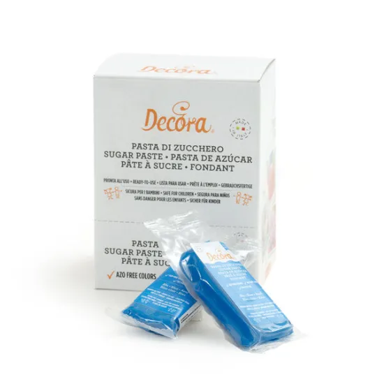 Pasta de zahar albastra 100 g, Decora
