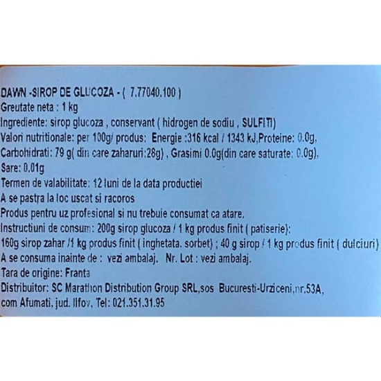 Sirop de Glucoza, Dawn 1 kg