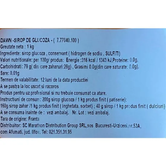 Sirop de Glucoza, Dawn 1 kg