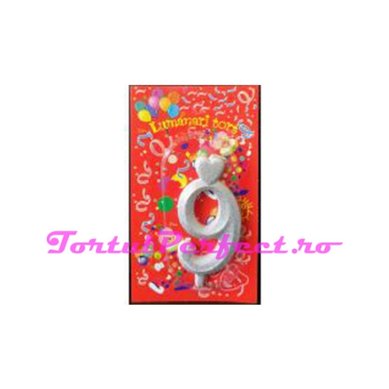 "9" Lumanare tort