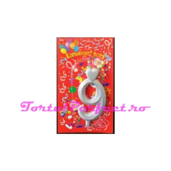 "9" Lumanare tort