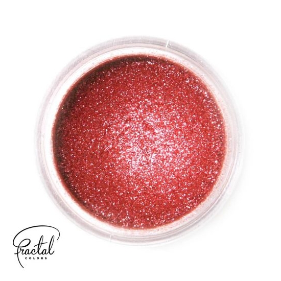 Colorant pudra rosu intens cu sclipici SuPearl Shine Deep red, Fractal