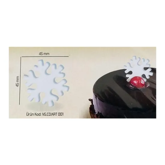 Decoratiuni din ciocolata, fulg de zapada Korinitta