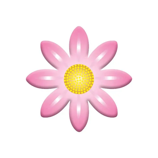 Decoratiuni din ciocolata roz cu galben, Floare Vitach