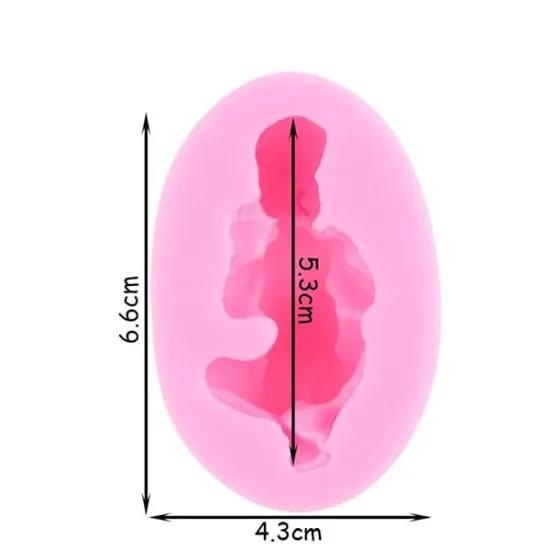 Forma din silicon, Bebelus 6.6 cm