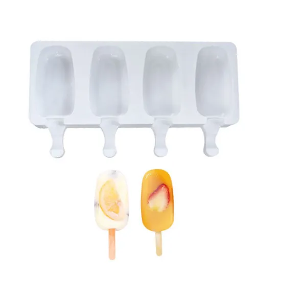 Forma din silicon pentru inghetata, 4 forme
