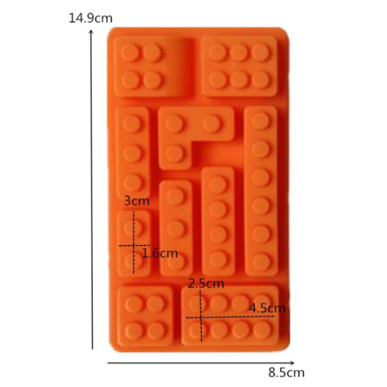 Forma Lego din silicon