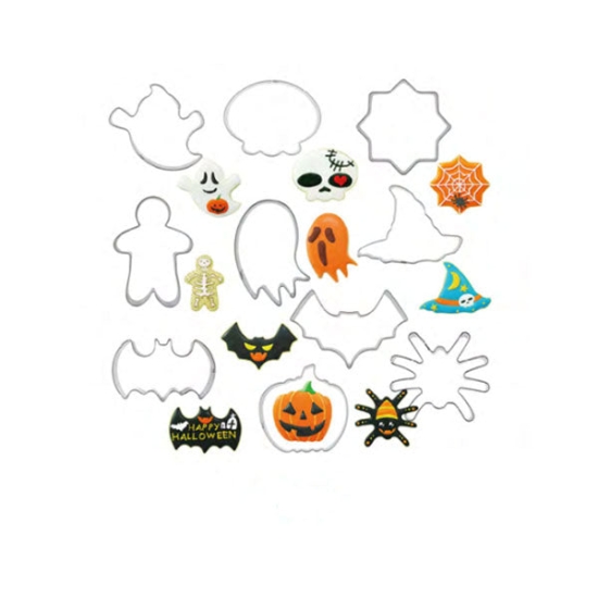 Set 10 forme metalice, model "Halloween"