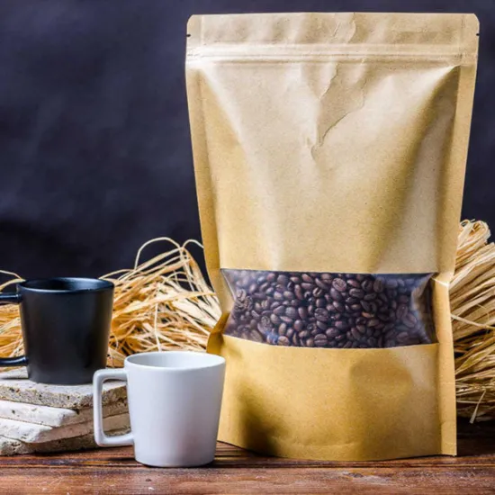 Set 10 pungi cu fereastra si fermoar  20x30cm