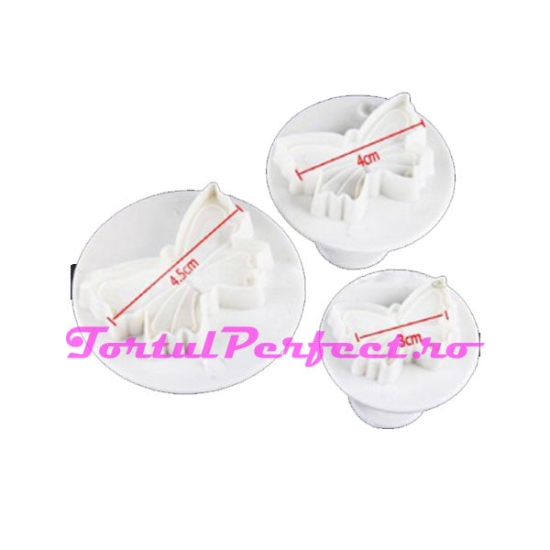 Set 3 decupatoare in forma de Fluturi