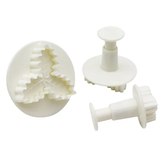 Set 3 decupatoare, model Frunza vasc 3