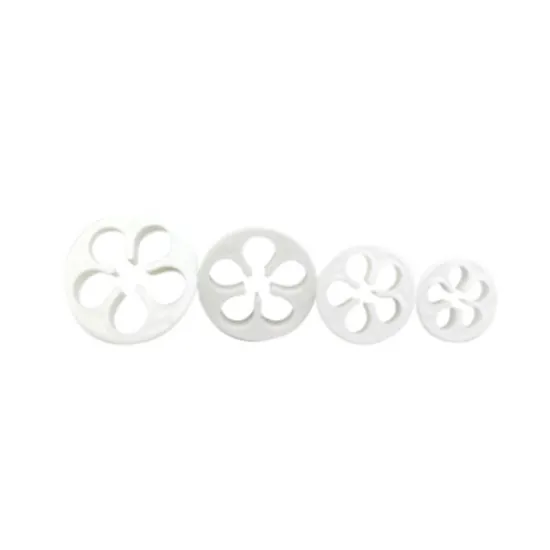 Set 4 decupatoare in forma de  trandafir