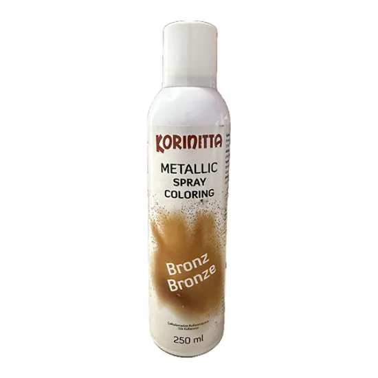 Colorant alimentar metalizat Spray 250 ML - Bronz, Korinitta