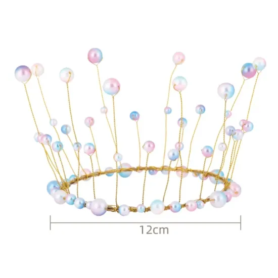 Coronita Aurie din metal flexibila - 12 cm