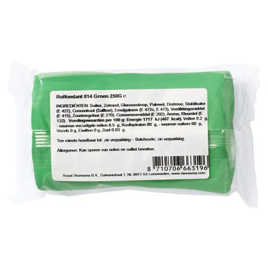 Fondant verde 250g, Royal Steensma