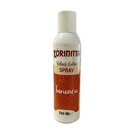 Spray alimentar catifea Spray 250 ML - velvet portocaliu, Korinitta