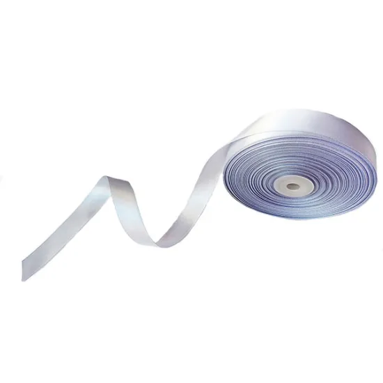Panglică satin argintie 22m x 1cm – rolă decorativă