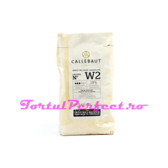 Callebaut - Ciocolata alba belgiana 2,5 kg