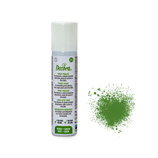 Colorant alimentar Spray 75 ml - Verde perlat, Decora