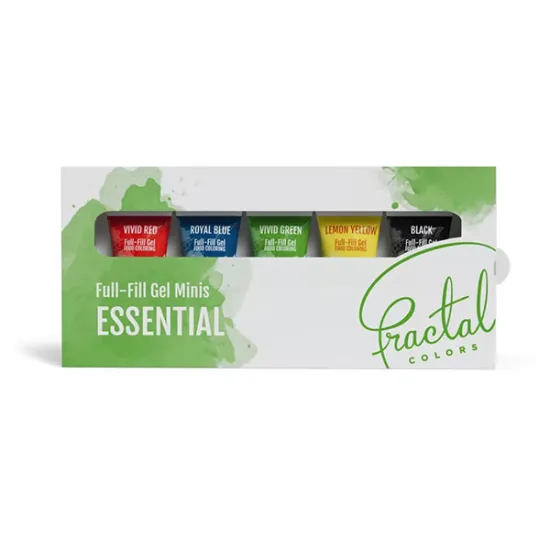 Set coloranți alimentari Gel Fractal Essential Full Fill 5x12g