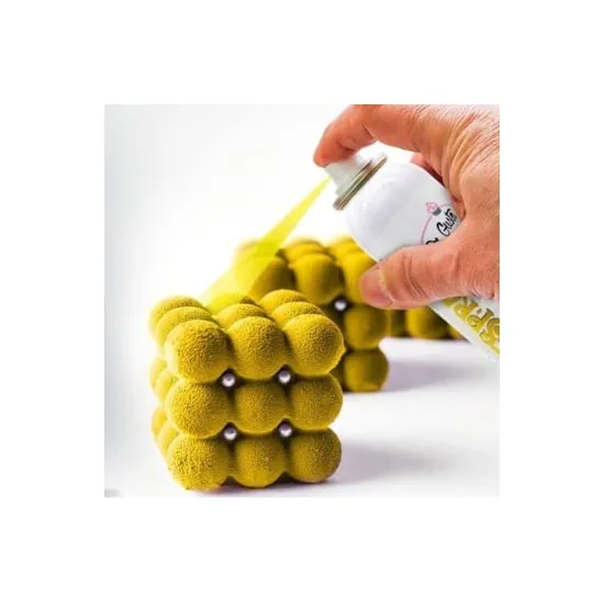 Colorant alimentar catifea Spray 250 ML - velvet galben, Dr Gusto