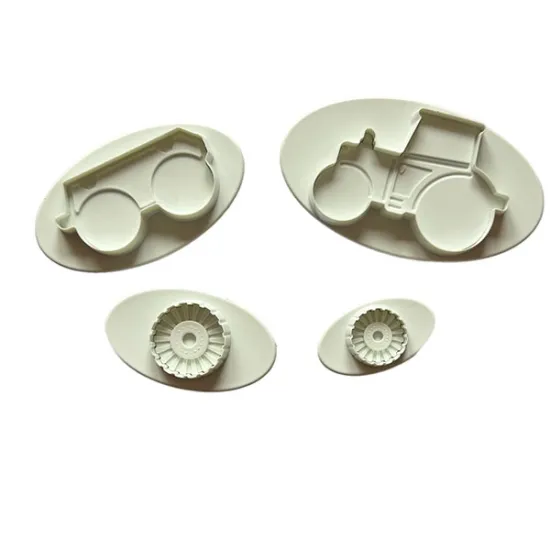 Set 4 decupatoare cu tija si arc, Tractor cu remorca