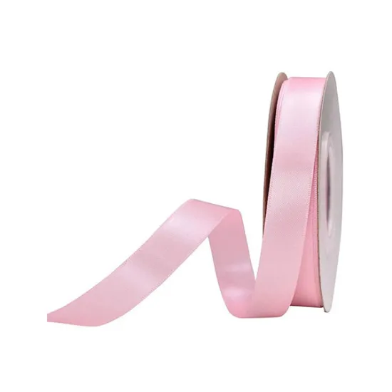 Panglică satin roz 22m x 1cm – rolă decorativă