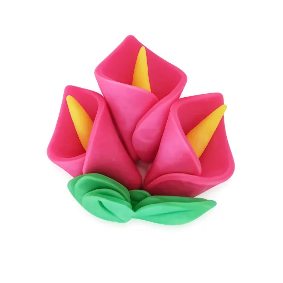 Cale din pasta de zahar, roz