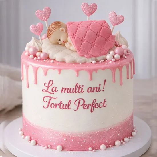 Decoratiuni din zahar – Bebelus fetita