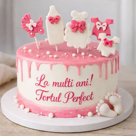 Decoratiuni din zahar – Set pentru botez fetite